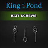 bait screws, carp rigs, carp fishing, bait attachment, korda