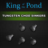 Tungsten chod sinkers, tungsten Beads, Carp Fishing, carp rigs, ronnie rig, king of the pond, korda, sinkers, esp
