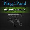 rolling swivels, leadclips, carp fishing, king of the pond, carp rigs