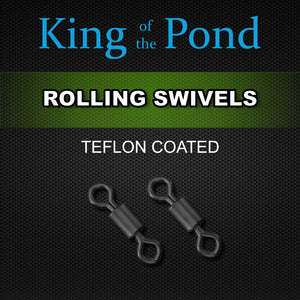 rolling swivels, leadclips, carp fishing, king of the pond, carp rigs