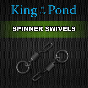 spinner swivels, ronnie swivels, korda swivels, esp tackle, king of the pond, carp fishing, bulk carp tackle
