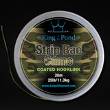 Coated Braid hook link, Camo Green Carp Braid
