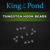 Tungsten hook beads, tungsten beads, quick change clips, carp rigs, carp fishing, king of the pond, korda tackle, kotp, kwik clips