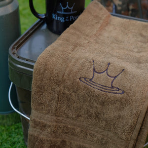 hand towel, olive hand towel, carp towel, korda tackle, king of the pond, kotp