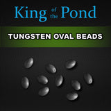 tungsten oval beads, Tungsten Beads, Carp Fishing, carp rigs, ronnie rig, king of the pond, korda, dark matter, tungsten, tungsten sinkers, carp rigs