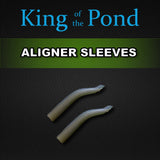 aligner sleeves, carp rigs, king of the pond, carp tackle, lorda, shrink tube