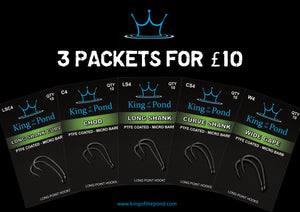 Hook deal - Any 3 packets for just £10